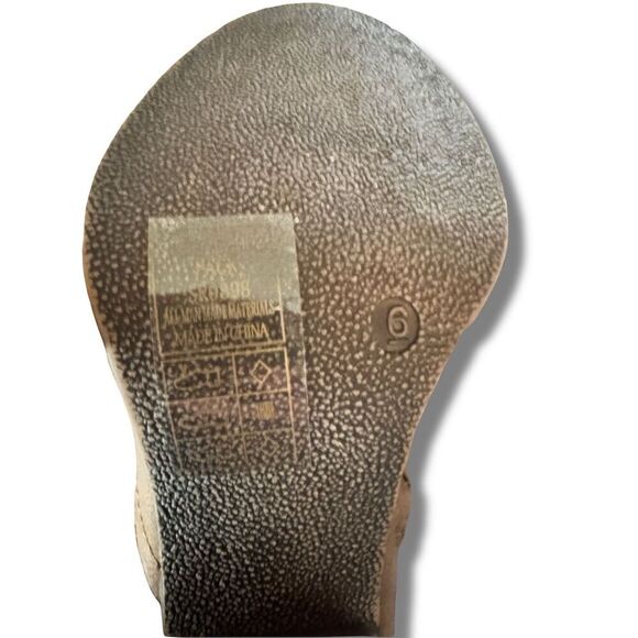 Pierre Dumas Women's Brown Fringe Block Heel Ankle Boots Western Size 6 - Picture 8 of 9